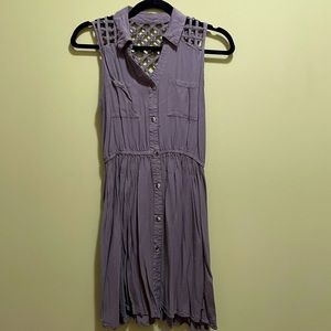 Green sleeveless dress with collar from Ross size S